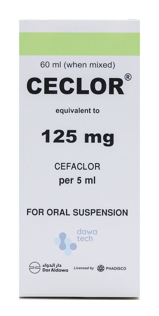 CECLOR 125MG 60ML SUSP