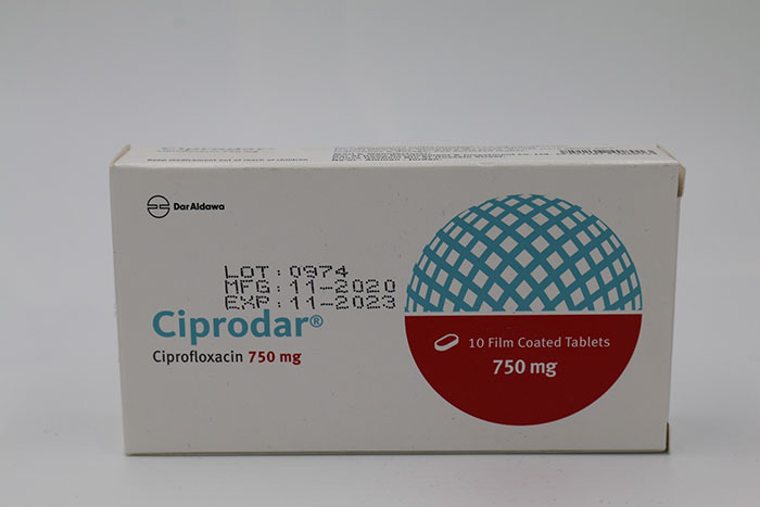 CIPRODAR 750MG/10TAB