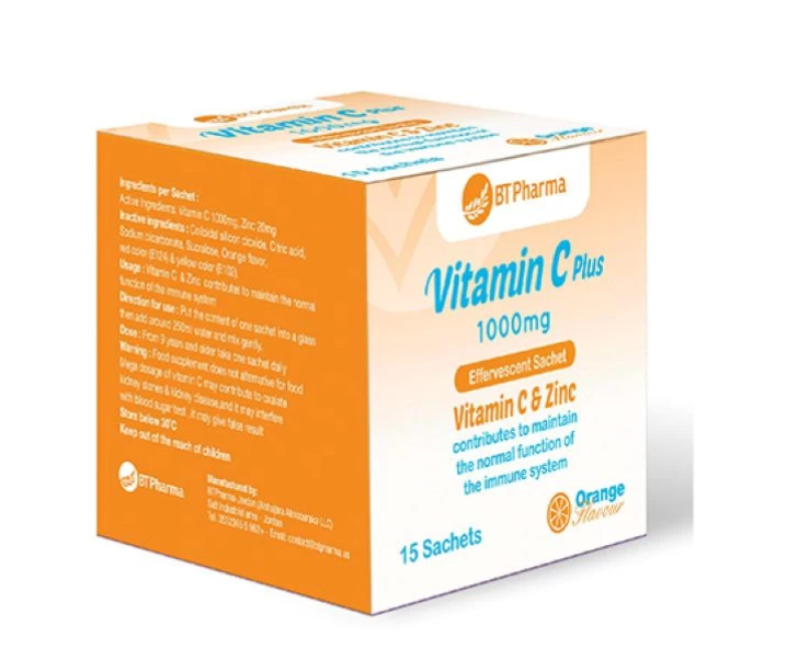 BT Pharma Vitamin C plus 15 Sachets