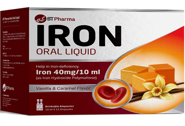 BT Pharma Iron Oral Liquid 40mg 10 Vial