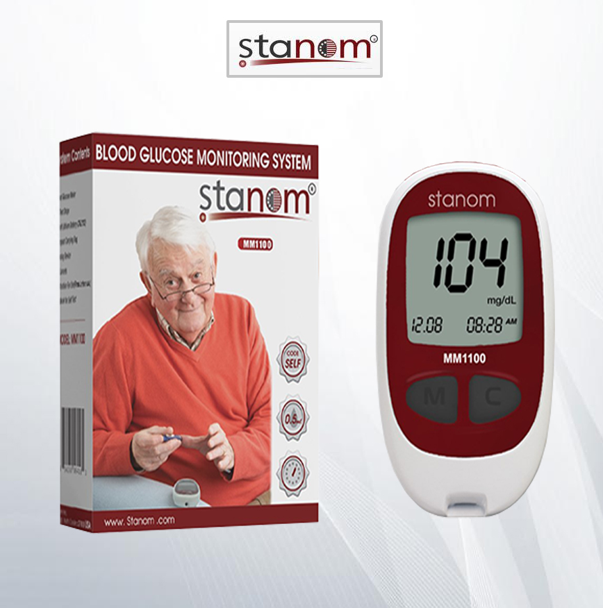 Stanom Blood Glucose Meter + 210 Strips Offer 