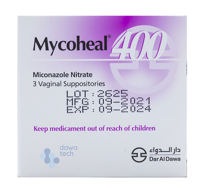 MYCOHEAL 400MG SUPP