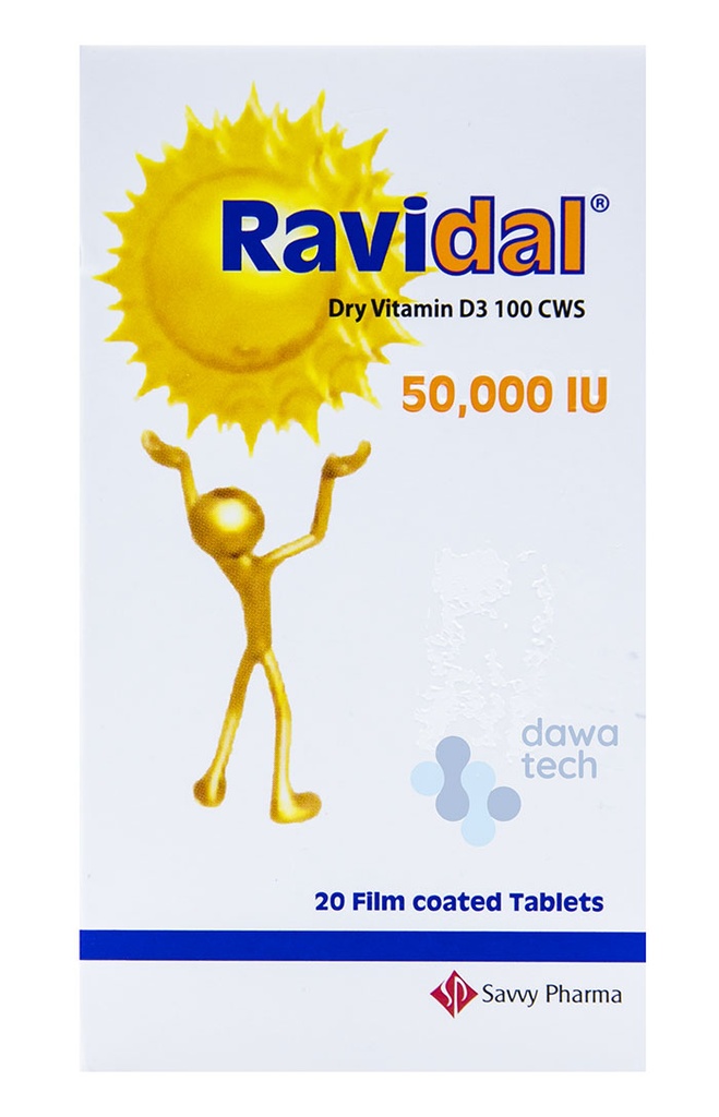 RAVIDAL 50000 IU 20 TAB