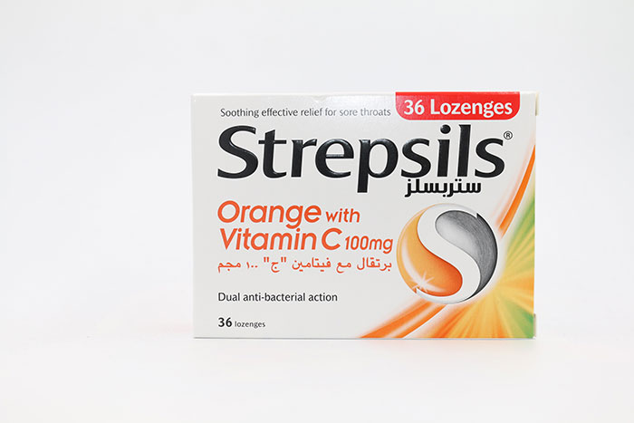 STREPSILS ORANGE/ VIT C 36LOZ