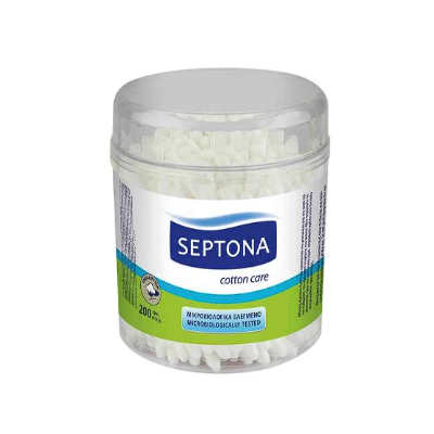 Septona نكشات اذن دائري Cotton Bud 200 pcs