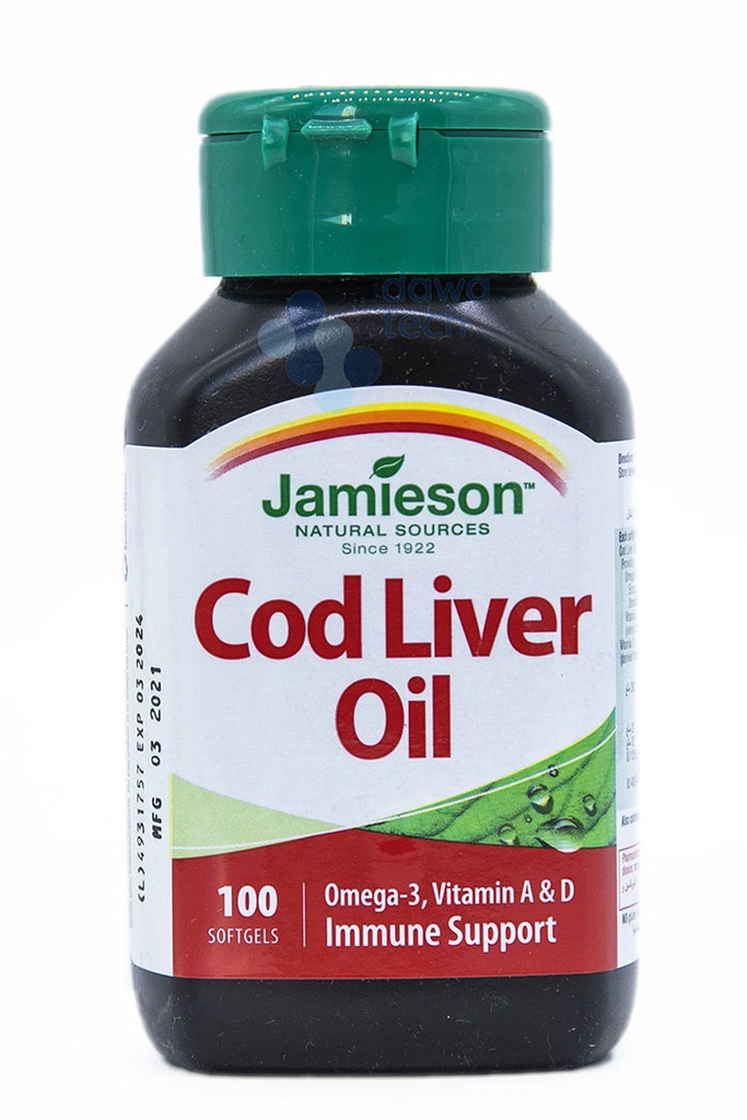 J/COD LIVER OIL 100CAP