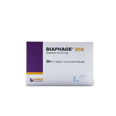 DIAPHAGE 850MG 30 TAB