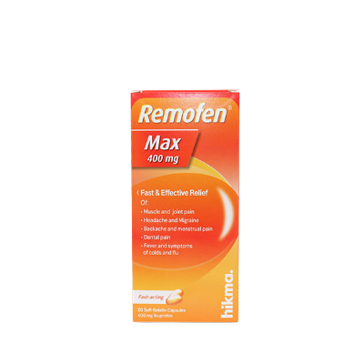 REMOFEN MAX 400MG CAP 20