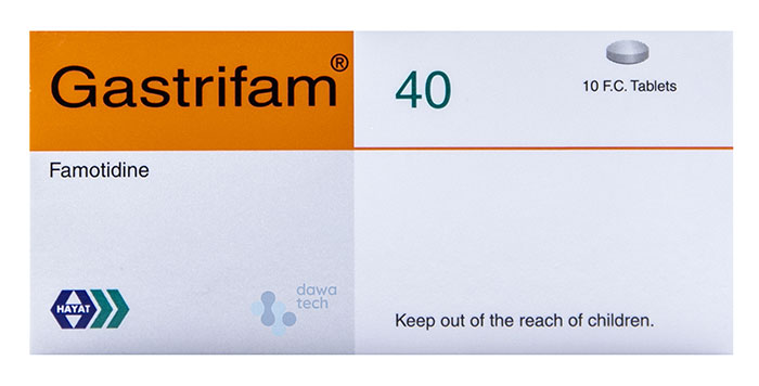 GASTRIFAM 40MG TAB 10