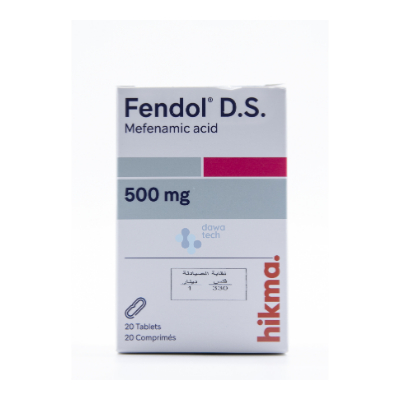 FENDOL DS 500MG TAB 20