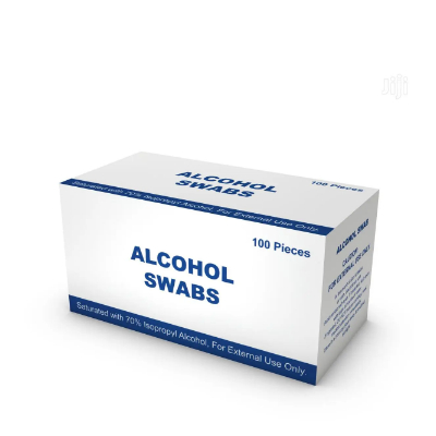 ALCOHOL SWAB 100 SACHETSمسحات كحول