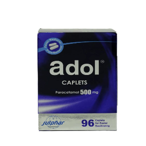 ADOL 500MG CAPLETS 96