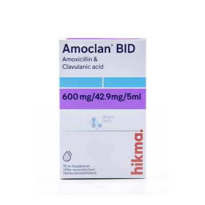 AMOCLAN BID600MG SUSP 75ML