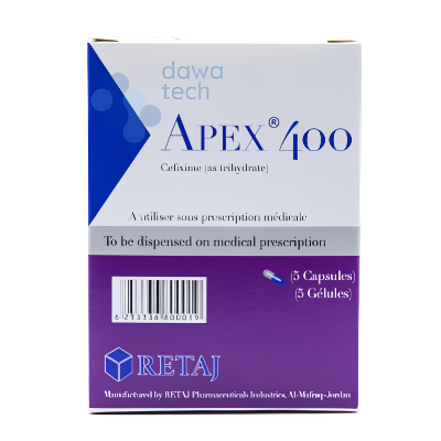 APEX 400MG 5CAPS