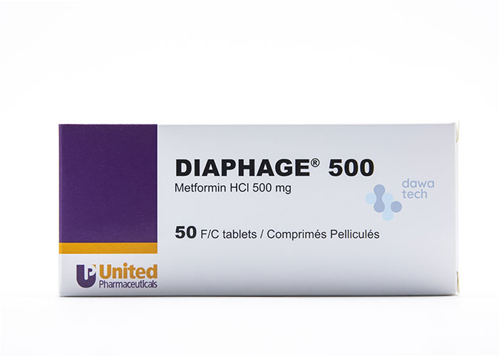 Diaphage 500mg 50tab