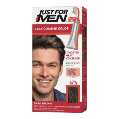 (JUST FOR MEN) صبغة للشعر رجالى لون بنى غامق