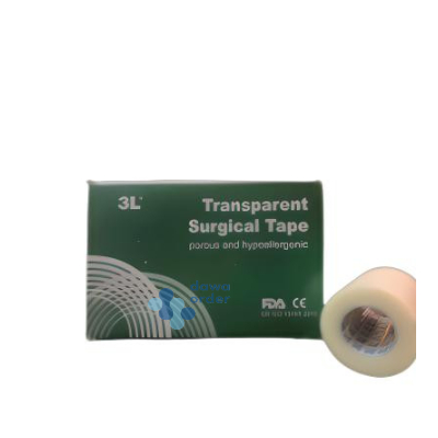 Surgical Tape Transparent   7.5 cm  (4 Roll per Box )
