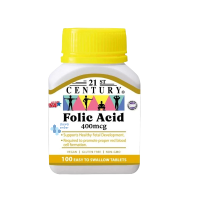 21 Century Folic Acid 400mcg 100tab