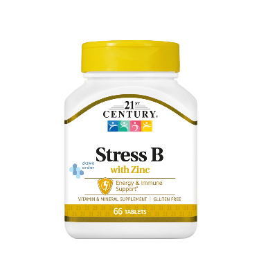 21 Century Stress B With Zinc 66tab