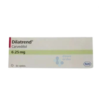 Dilatrend 6.25mg 30 Tablets
