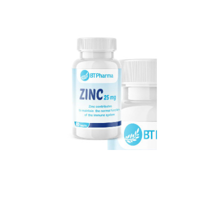 BT Pharma Zinc 25mg 60 Tab