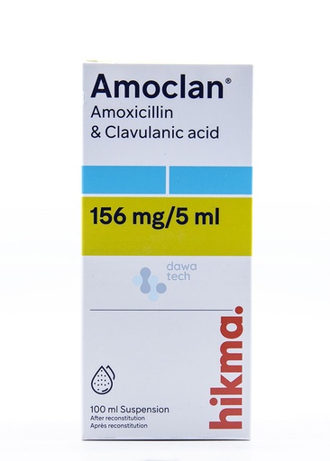 AMOCLAN 156MG SUSP