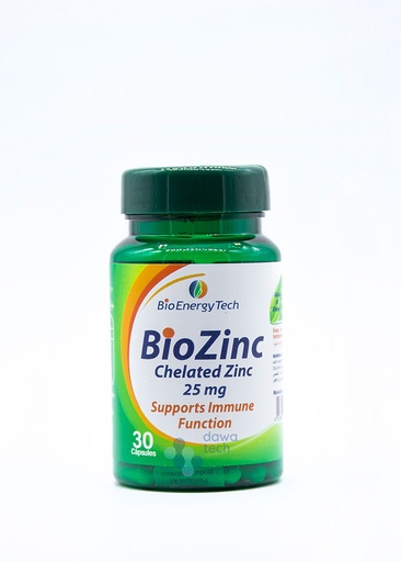 B/BIO ZINC 25MG 30CAP