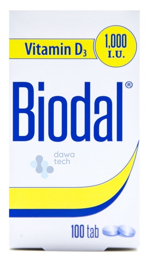 BIODAL 1000 IU TAB 100