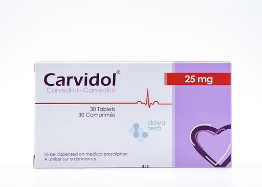 CARVIDOL 25MG TAB