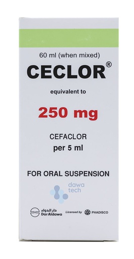 CECLOR 250MG 60ML SUSP