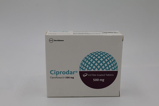 CIPRODAR 500MG TAB