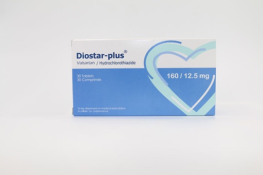 DIOSTAR PLUS 160/12.5MG TAB