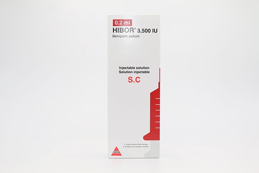 HIBOR 3500 IU/0.2ml sc syrng