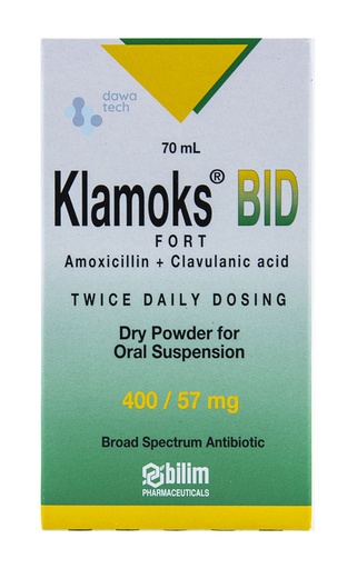 KLAMOKS BID Fort 400/57mg/70ml Susp