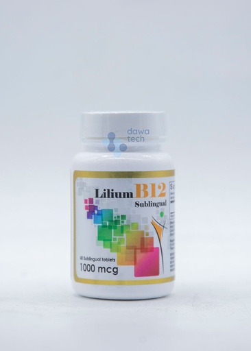 LILIUM B12 SUBLINGUAL 1000MCG 60 TAB