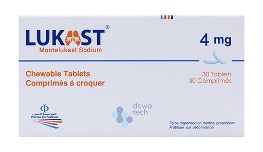 LUKAST 4MG 30TAB