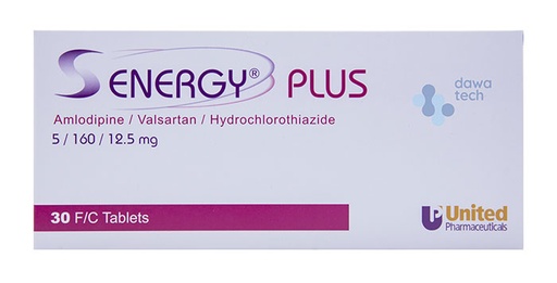 SENERGY PLUS 160/5/12.5 MG 30TAB