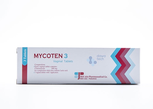 MYCOTEN 200MG V. 3 TAB