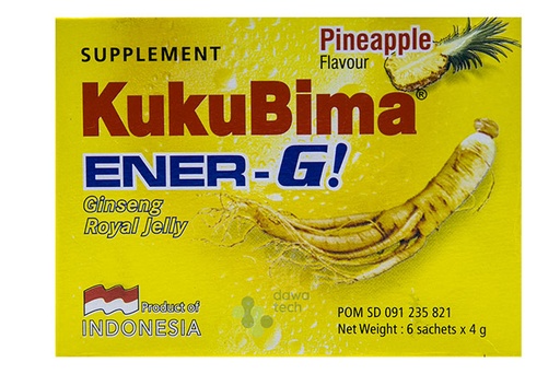 KUKUBIMA Energy PINEAPPLE 6SACH x4.5G