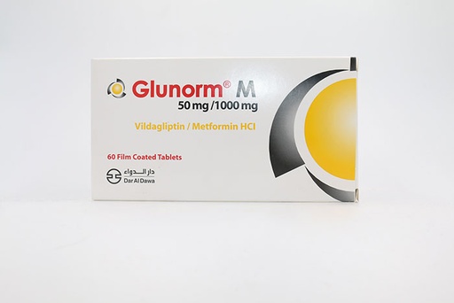 GLUNORM M 50/1000 MG 60TAB