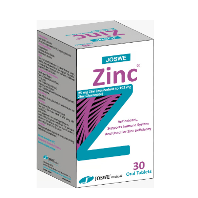 JOSWE ZINC 25MG 30 TAB