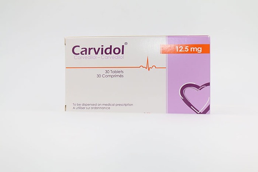 CARVIDOL 12.5MG TAB