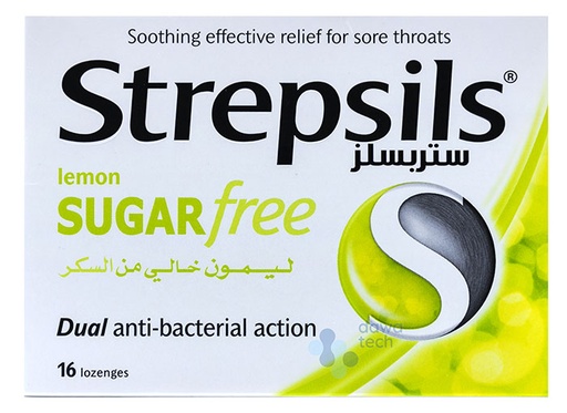 STREPSILS LEMON Sugar free 16Loz
