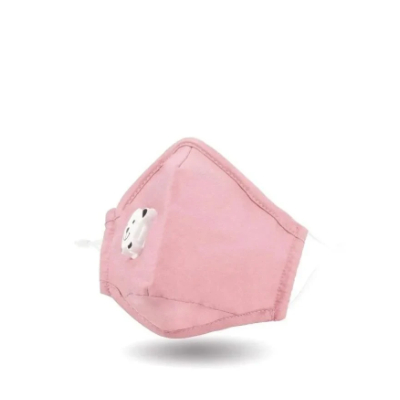 Face Mask Kids with Valve Pink